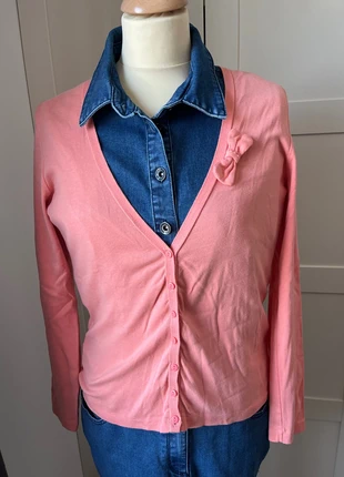 Roze cardigan - large, merk: Bel&Bo, staat: Heel goed, maat: L / 40 / 12, € 5,00, € 5,95 inclusief Kopersbescherming