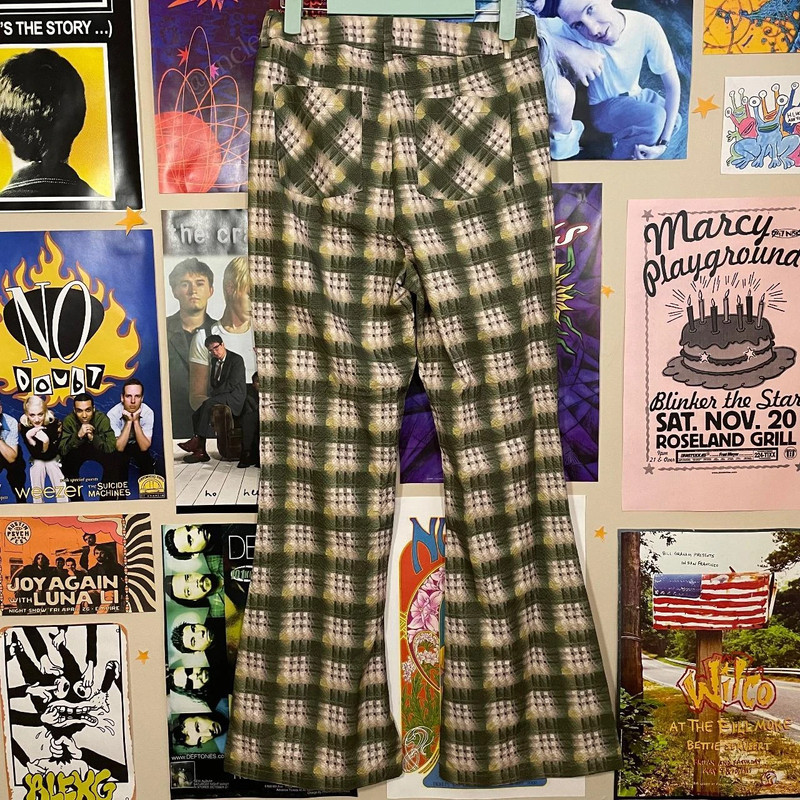 Plaid Flare Pants 4