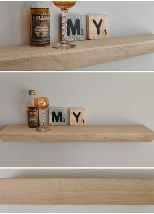 Eikenhouten wandplank zwevend - decoratie schap - 48cm #117, marque: houtatelier M.Y., état: Neuf avec étiquette, 15,00 €, 16,45 € Protection acheteurs (Pro) incluse
