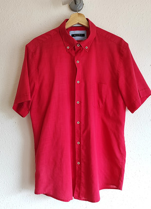 Camisa roja vintage de manga corta de Oscar Style, marque: Vintage Dressing, état: Très bon état, taille: L, 6,00 €, 7,00 € Protection acheteurs incluse