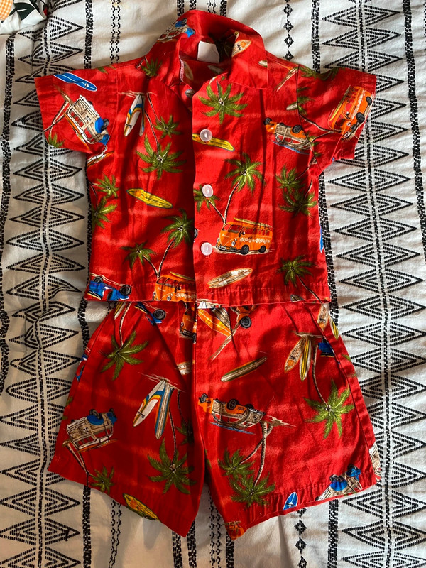 Baby Boys Hawaiian Outfit 1