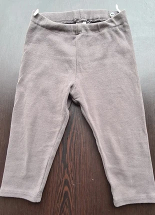 Pantalon legging H&M coton bio côtelé bébé mixte 12 mois taupe gris neutre (PF38), brand: H&M, condition: Very good, size: 12-18 months / 80 cm, €5.00, €5.95 includes Buyer Protection Pro