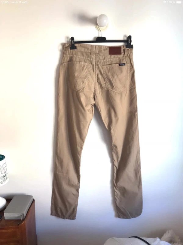 Pantalon léger beige homme Rica Lewis taille 42 neuf avec étiquettes - photo numéro 6