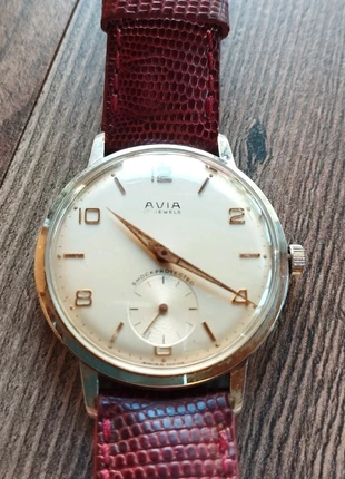 Orologio meccanico Avia vintage anni 60, marke: Avia, zustand: Sehr gut, größe: 30–38 mm, 85,00 €, 89,95 € inklusive Vinted-Käuferschutz
