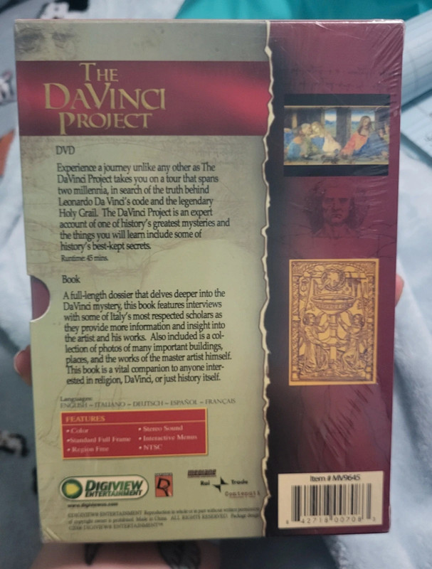 the DaVinci project dvd and book sealed 2