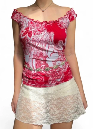 Carol Rose paisley almost off shoulder top, brand: Carol Rose, condition: Very good, size: XS / UK 4-6, £12.21, £13.52 includes Buyer Protection
