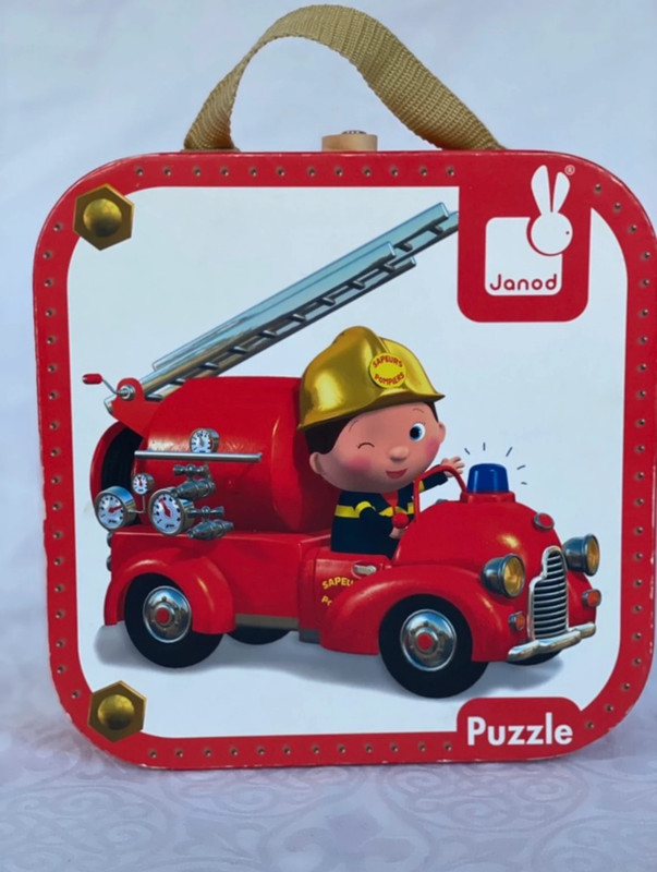 Puzzle pompier Janod le camion de Léon