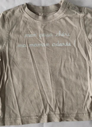 Tee-shirt , brand: Grain de Blé, condition: Very good, size: 9-12 months / 74 cm, €1.50, €2.28 includes Buyer Protection