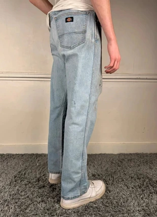 Pantalon en Jeans pour Homme Dickies W34 L30 Bleu Clair Baggy Large Wide Y2k Workwear AA1508, marke: Dickies, zustand: Sehr gut, größe: W34 | DE 50, 6,00 €, 7,00 € beinhaltet Vinted-Käuferschutz Pro