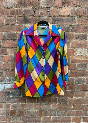 Pykettes Vintage 70s Colourful Harlequin Pattern, brand: Pykettes, condition: Good, size: One size, £25.00, £26.95 includes Buyer Protection Pro