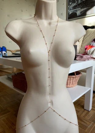 chaine corps bijoux de corps doré billes réglable, état: Très bon état, 4,50 €, 5,43 € Protection acheteurs incluse