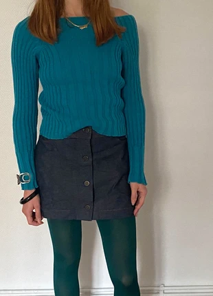 Blue Cropped Sweater, merk: Vintage Dressing, staat: Goed, maat: M / 38 / 10, € 10,00, € 11,20 inclusief Kopersbescherming