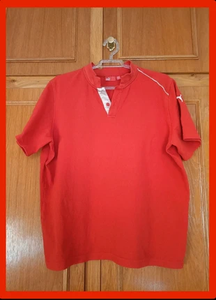 Polo vintage retro Y2K Puma Stuttgart rojo de algodón talla L manga corta, brand: Puma, condizioni: Ottime, taglia: L, €20.99, €22.74 include la Protezione acquisti
