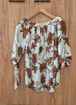 Floreal 3/4 sleeve blouse, marca: Charlotte Fashion, estado: Novo sem etiquetas, tamanho: S / 36 / 8, €7.00, €8.05 inclui Proteção do Comprador