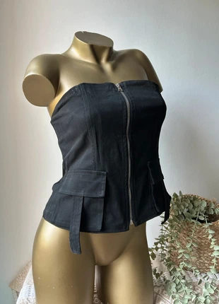 Superbe top bustier noir zippé – Garçonne – Taille M/L – Neuf avec étiquette, merk: Garconne, staat: Heel goed, maat: M / 38 / 10, € 16,00, € 17,50 inclusief Kopersbescherming