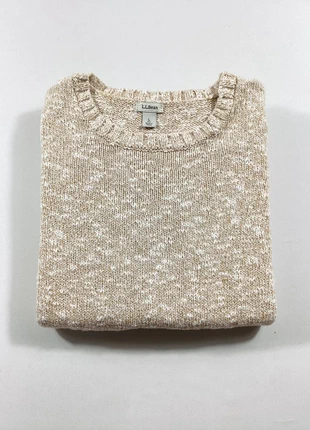 Pull en maille LL Bean femme – Beige chiné – Taille L - 100% Coton, marque: L.L. Bean, état: Très bon état, taille: L / 40 / 12, 18,50 €, 20,13 € Protection acheteurs incluse