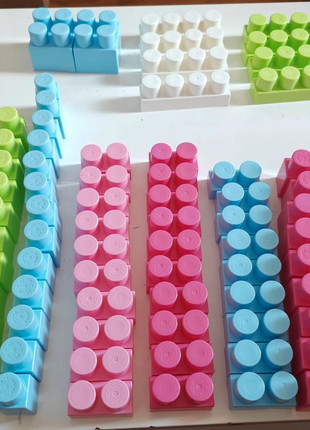 Abrick, blocs de construction premier âge, à partir de 18 mois, mégabloc lego duplo pastel, marke: Ecoiffier, zustand: Sehr gut, größe: 12-18 Monate / 80, 6,50 €, 7,53 € inklusive Vinted-Käuferschutz