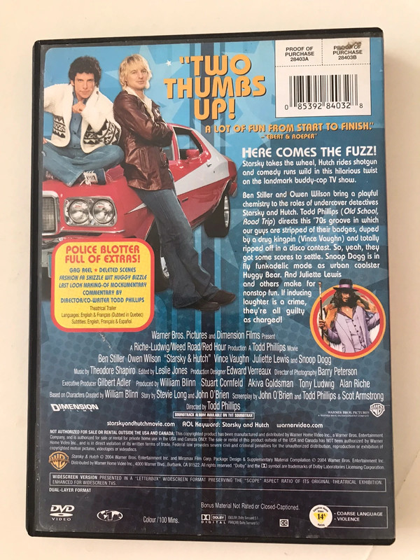 Starsky Hutch (DVD, 2004, Widescreen) for sale online