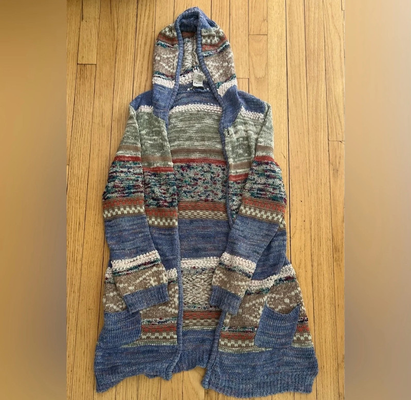 American Rag Knit Hooded Cardigan 1