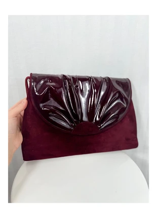 🌹Sac à main pochette en velours bordeaux 🌹, marque: Vintage, état: Très bon état, 25,00 €, 26,95 € Protection acheteurs (Pro) incluse