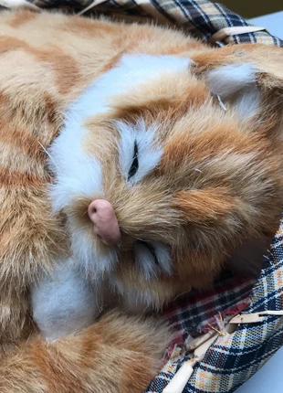 Figurine chat roux panier, condition: Very good, size: One size, €14.00, €15.40 includes Buyer Protection