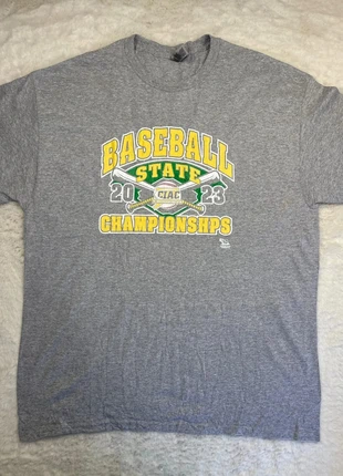 2081. T-shirt Gildan XL gris – Baseball State Championships 2023, brand: Gildan, condition: Very good, size: XL, €10.00, €11.20 includes Buyer Protection