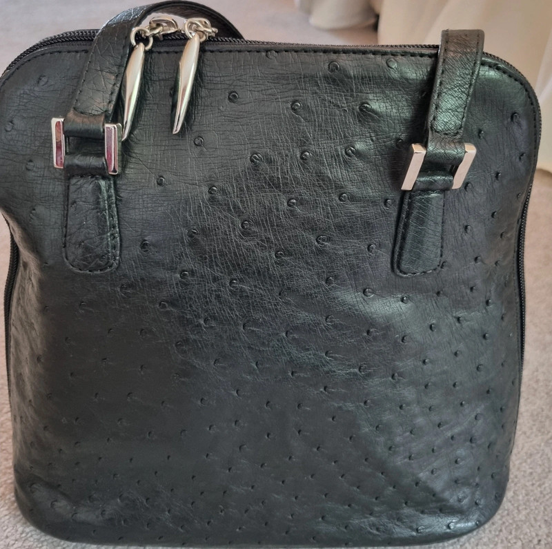 Genuine Ostrich Leather Handbag