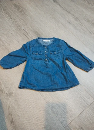 Chemise en jean, brand: Kitchoun, condizioni: Buone, taglia: 12-18 mesi / 80 cm, €1.00, €1.75 include la Protezione acquisti