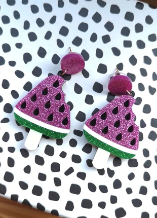 🍉Boucles d'oreilles neuves Pastèques à paillettes, zustand: Neu, 12,00 €, 13,30 € inklusive Vinted-Käuferschutz