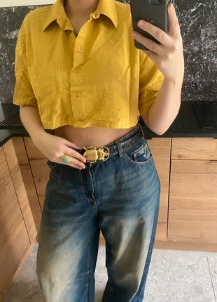 Chemise courte jaune/ jaune moutarde taille M vintage, brand: Vintage, condition: Very good, size: M / 38 / 10, €5.00, €5.95 includes Buyer Protection