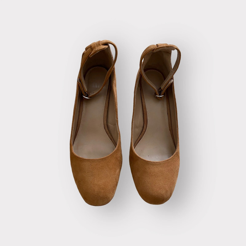 Gap Sandal Pumps Suede Shoes Brown 3