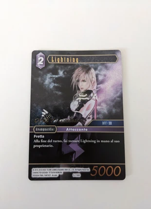 Carte Foil Final Fantasy Lightning Promo 5-116H Italienne, brand: Final Fantasy, condition: Very good, €1.30, €2.07 includes Buyer Protection