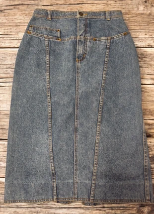 Falda vaquera midi Betty Barclay vintage azul denim lavado, marca: Betty Barclay, estado: Muy bueno, tamaño: L / 40 / 12, 12,90 €, 14,25 € Protección al comprador incluida