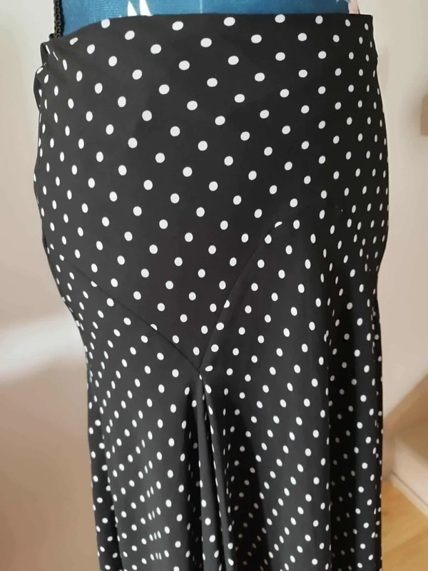 Jupe longue noire à pois blanc Lauren Ralph Lauren - photo numéro 4