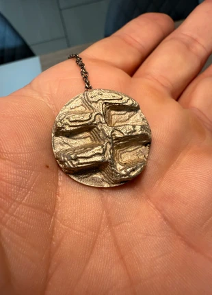 Vintage 1960’s-1970’s Brutalist Scandinavian Art Silver Pendant & Chain, condition: Very good, £50.00, £53.20 includes Buyer Protection