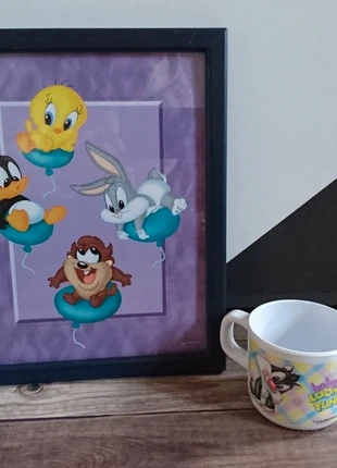 Cadre + tasse baby Looney Tunes, marque: Looney Tunes, état: Bon état, 5,00 €, 5,95 € Protection acheteurs incluse