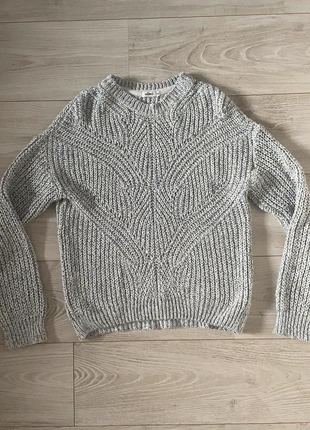 Pull en laine couleur blanc/gris/bleu, brand: Gémo, condizioni: Ottime, taglia: S / IT 40 / EU 36, €3.00, €3.85 include la Protezione acquisti