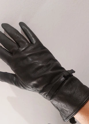 Gants en cuir noir, merk: Mango, staat: Nieuw met prijskaartje, maat: S, € 35,00, € 37,45 inclusief Kopersbescherming