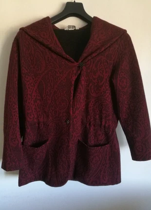 Cappottino donna con cappuccio damascato tg. L, état: Bon état, taille: L / 40 / 12, 16,00 €, 17,50 € Protection acheteurs incluse