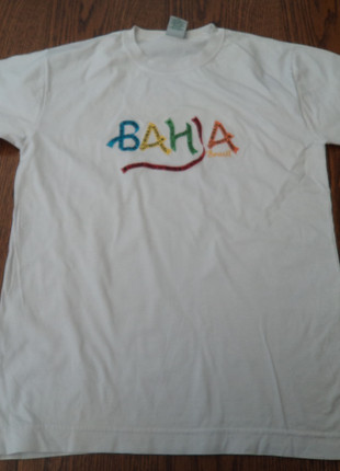Tee-shirt blanc - Bahia Brasil - Taille 40