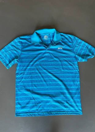 Polo, blauw, merk: Slazenger, staat: Heel goed, maat: L, € 3,00, € 3,85 inclusief Kopersbescherming
