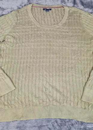 Pull Tommy Hilfiger vert pour femme en taille L, brand: Tommy Hilfiger, condition: Very good, size: L / 40 / 12, 6.00 €, 7.00 € includes Buyer Protection