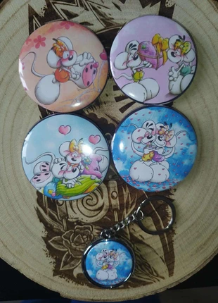 badge diddl + porte clé, brand: Badge, condition: Very good, €6.00, €7.00 includes Buyer Protection Pro