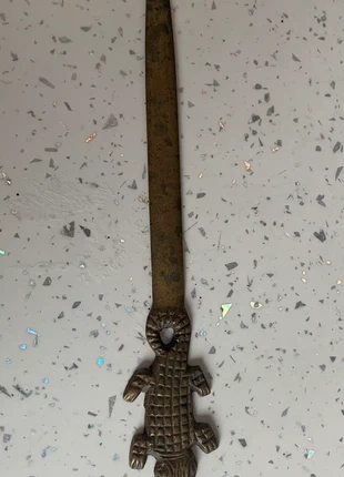 Vintage Brass Crocodile Letter Opener – Unique Retro Desk Decor / Collectible, brand: Vintage, condition: Very good, £12.50, £13.83 includes Buyer Protection