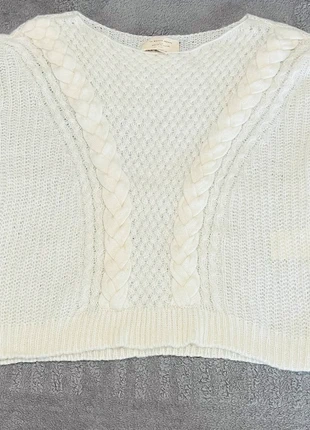 Pull Sézane XS – Maille blanche ( ivoire ) tressée, brand: Sézane, condition: Very good, size: XS / 34 / 6, €60.00, €63.70 includes Buyer Protection