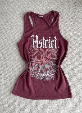 Emo alternative spider print vest top, brand: Alternative, condition: Very good, size: M / 10, £17.00, £18.55 includes Buyer Protection