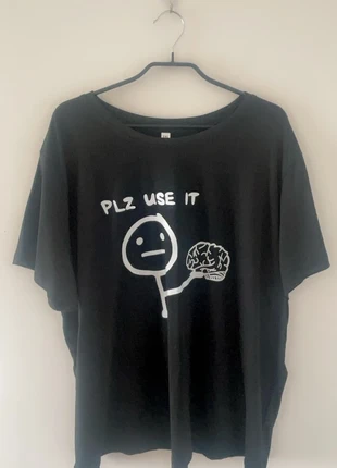 BNWT - “Here’s a brain, plz use it” Logo Print TShirt - UK Size 3XL, brand: NO LABEL, condition: New without tags, size: XXXL, £8.00, £9.10 includes Buyer Protection