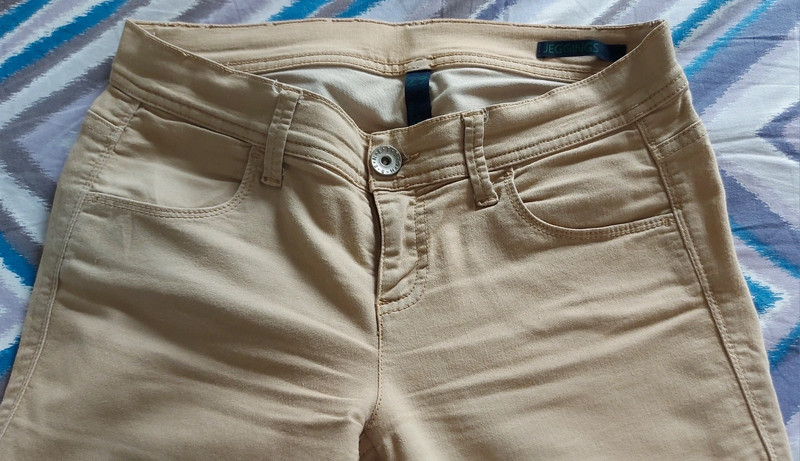 Pantalone jeggins beige tg. M Benetton 2