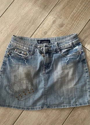 Minijupe jeans, marca: Vintage, estado: Muito bom, tamanho: S / 36 / 8, €5.00, €5.95 inclui Proteção do Comprador