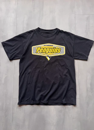 Vintage NHL Pittsburgh Penguins Black Tee - L, merk: NHL, staat: Goed, maat: L, € 25,00, € 26,95 inclusief Kopersbescherming Pro